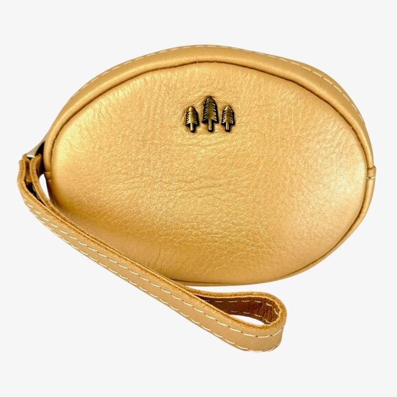 Portland Leather Champagne Small Roswell Pouch - Brand New - Picture 1 of 8